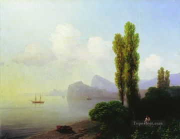 イワン・コンスタンティノヴィチ・アイヴァゾフスキー Painting - スダク湾の眺め 1879 ロマンチックなイワン・アイヴァゾフスキー ロシア